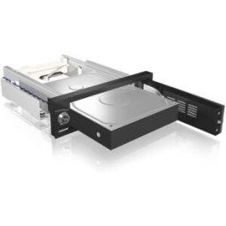 ICY BOX IB-168SK-B, Wechselrahmen, 1x 3,5 SATA I-III HDD zu 1x SATA Host Cadre de montage pour disque dur 5.25