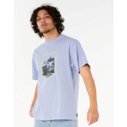Rip Curl T-shirt Curren Raw Energy Ice Blue L male