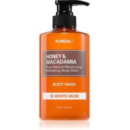 KUNDAL Honey & Macadamia White Musk gel douche doux pour un effet naturel 500 ml