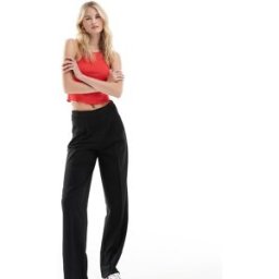 ASOS DESIGN Tall - Pantalon ajustÃ© coupe fuselÃ©e - Noir Noir 38 female