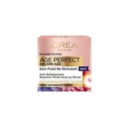 L'Oréal Paris Age Perfect Golden Age Soin Nuit Froid Re-Stimulant Anti-Relâchement 50 ml - Pot 50 ml