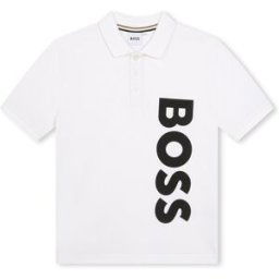 Boss Logo Polo T-Shirt Juniors Blanc 10P 6 ans Male