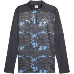 Puma Manchester City Pre Match Quarter-Zip Top 2024 2025 Adults Cool Gris/Gris M Male