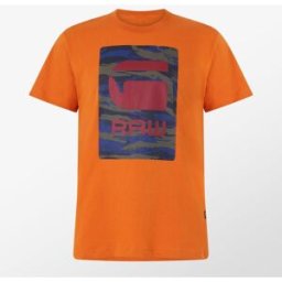 G-star Camo Box Graphic T-Shirt Ambre Moyen Male