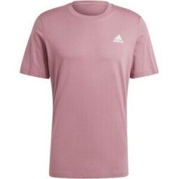Adidas Essentials Single Jersey Logo T-Shirt Mens Cramoisi XL Male