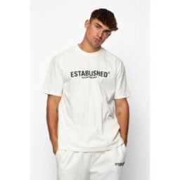 Established Logo T-Shirt Blanche-Neige Petit Male