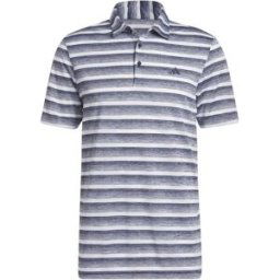 Adidas Two-Color Striped Golf Polo Shirt Adults Bleu marine blanc XS Male