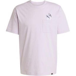 Adidas Graphic Logo T-Shirt Mens Ice Lav Slider M Male