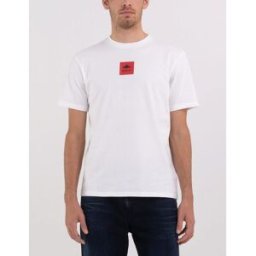 Replay Centre Logo T-Shirt Blanc 001 M Male