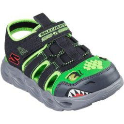 Skechers S-Lights Thermo-Flash Sandals Childrens Noir/Vert 2 (35) Male
