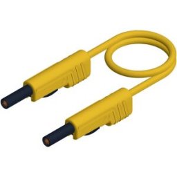 SKS Hirschmann MLB 200/1 V ge Cordon de mesure Banane mâle 4 mm Banane mâle 4 mm 2.00 m jaune 1 pc(s)