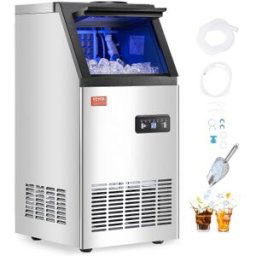 VEVOR Machine à Glaçons Autonome 36 Glaçons Capacité de 36,3 kg/24 h Maison Bar