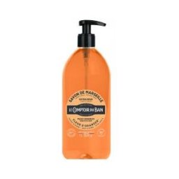 Le Comptoir du Bain Savon de Marseille Fleur d'Oranger Extra Doux 1 l - Flacon-Pompe 1000 ml