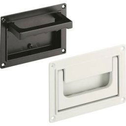 Rohde SK-79.R118.9005 Poignée en coquille rabattable avec ressort de rappel noir (L x l x H) 130 x 20.5 x 91 mm 1 pc(s)