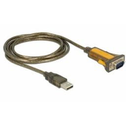 Delock USB 2.0 Adaptateur [1x USB 2.0 type A mâle - 1x RS232 mâle] 65840 1.5 m