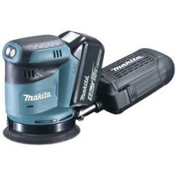 Makita DBO180RTJ DBO180RTJ Ponceuse excentrique sans fil + 2 batteries, + chargeur 18 V Ø 125 mm