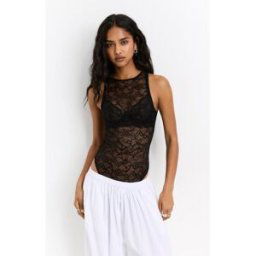 Pull&Bear Body En Dentelle Noir L female