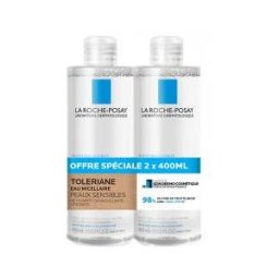 La Roche-Posay Tolériane Eau Micellaire Ultra Peaux Sensibles Lot de 2 x 400 ml - Lot 2 x 400 ml