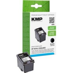 KMP Encre remplace HP 301XL, CH563EE compatible noir H75 1719,4001