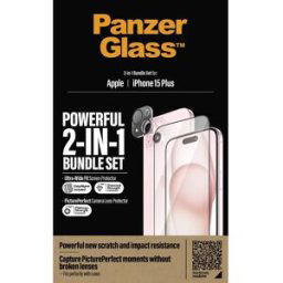 PanzerGlass 2-in-1-Pack Verre de protection décran Apple iPhone 15 Plus 1 pc(s) B1136+2811