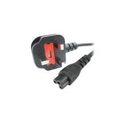 StarTech.com Cordon d'alimentation en trefle BS1363 vers IEC 320 C5 2m pour PC portable - Cable secteur tripolaire GB vers C5 - M/F Noir - cable d'alimentation - IEC 60320 C5 pour BS 1363 - 2 m