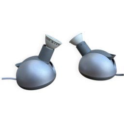 Paire de lampes, appliques Massive gris 10x10x14