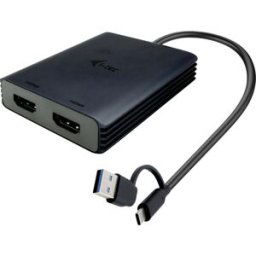 i-tec USB Adaptateur [1x USB-C®, USB-A - 2x HDMI®] I-TEC USB-A/USB-C Dual 4K HDMI VideoAda. 0.27 m