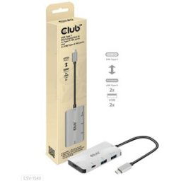 Club 3D USB 3.0 Adaptateur [1x USB-C® mâle - 2x USB-C®, USB 3.2 Gen 2 (USB 3.1)] Adapter USB 3.1 Typ C