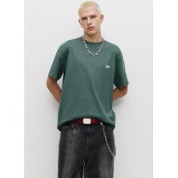 Pull&Bear T-Shirt Avec Écusson Stwd Émeraude L male