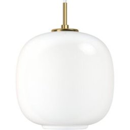 Louis Poulsen Suspension VL45 Radiohus Ø25cm Brass-white opal glass