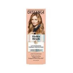 Dessange Hydra Brush Lait de Brushing Thermo-Protecteur Acide Hyaluronique 125 ml - Tube-applicateur 125 ml