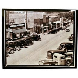 Photographie d art Walker Evans Centre-ville de Greensboro, Alabama noir 30x0x20