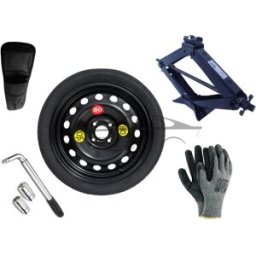 Extradeon Kit - Roue de secours HYUNDAI i20 II R16 4x100x54,1 + Clé gola + Cric + House pour cric