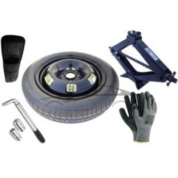 Extradeon Kit - Roue de secours CITROEN C3 X TR R15 4x108x65,1 + Clé gola + Cric + House pour cric