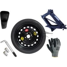Extradeon Kit - Roue de secours MITSUBISHI SPACE STAR R15 4x100x56,1 + Clé gola + Cric + House pour cric