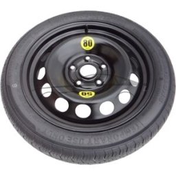 Extradeon Kit - Roue de secours VW EOS R16 5x112x57,1 + Clé gola + Cric + House pour cric