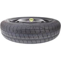 Extradeon Kit - Roue de secours SKODA RAPID R15 5x100x57,1 + Clé gola + Cric + House pour cric