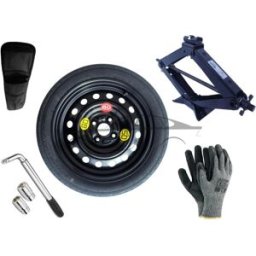 Extradeon Kit - Roue de secours MAZDA 2 II R15 4x100x54,1 + Clé gola + Cric + House pour cric