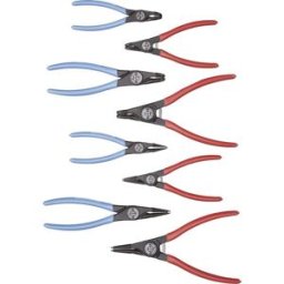 Gedore 1692275 Jeu de pinces pour circlips Adapté pour (pinces pour circlips) circlips intérieurs et extérieurs 12-25 mm, 19-60 mm 10-25 mm, 19-60 mm Forme de