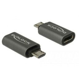 Delock USB 2.0 Adaptateur [1x USB 2.0 mâle Micro-B - 1x USB-C® 3.1 femelle] 65927