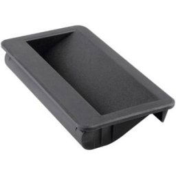 Mentor 3239.2003 Poignée en coquille noir (L x l x H) 186 x 22 x 78.5 mm 1 pc(s)