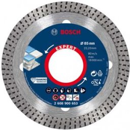 Bosch Disque a tronçonner diamanté EXPERT HardCeramic 85 x 22,23 x 1,6 x 7 mm 2608900653