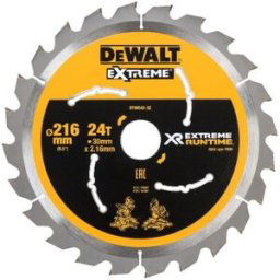 DeWALT DT99568 Lame de scie circulaire 216mm x 30mm 24T CSB