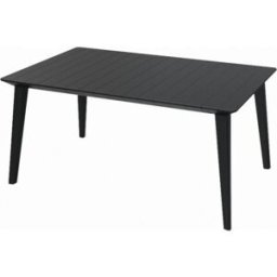 ALLIBERT LIMA 160 Table a manger, 157 x 98 x 74 cm, graphite 17202806