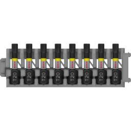Bosch Embout PRO Torx Impact, T20, 25 mm, 8 pieces 2608522380