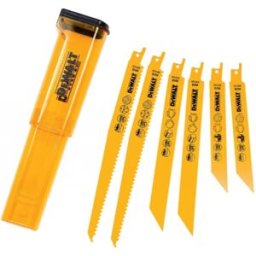 DeWALT DT2444-QZ Coffret de 6 lames pour scie sabre