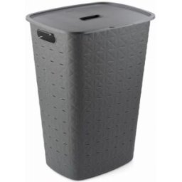 Curver SOFTEX 56L Coffre a linge 34 x 43,8 x 59,9 cm, gris foncé 00571-Z68