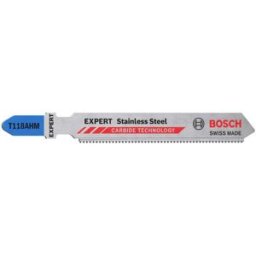 Bosch Lame de scie sauteuse EXPERT 'Stainless Steel' T 118 AHM, 3 pces 2608900561