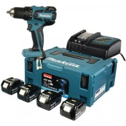 Makita DDF459RF4J Perceuse visseuse (4x3,0Ah/ 18V +DC18RC) MAKPAC