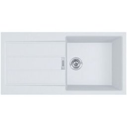 Franke SIRIUS2 S2D 611-100 Evier tectnite, blanc artic 143.0616.250